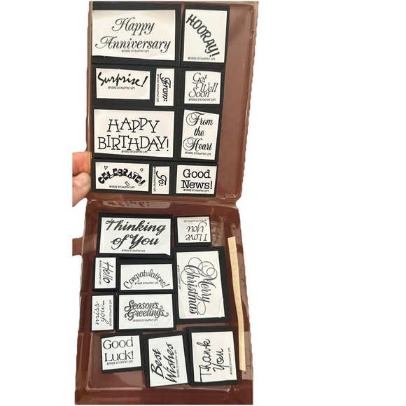 Other - Stampin' Up! 1992 GREAT GREETINGS SET OF 20 Foam Mounted Stamps NEW